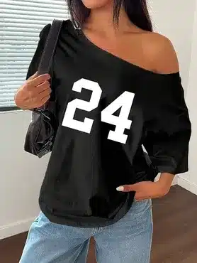 Loose Off Shoulder Oversized T-Shirt